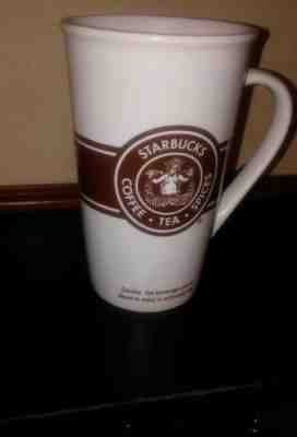 Starbucks  mug white ceramic tall cup 16 oz 2008 - Sold on eBay May, 14th 2019 for $6.00