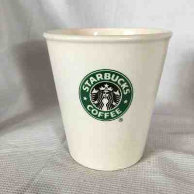 STARBUCKS COFFEE 2010 x-large white utensil container vase, 12 oz. - Sold on eBay May, 13th 2019 for $5.00