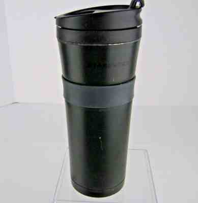 Starbucks Travel Tumbler Mug 2011 Matte Black 8" Stainless Steel Insulated 16 oz - Sold on eBay May, 14th 2019 for $9.00