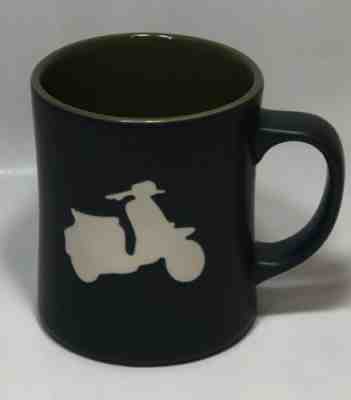 Starbucks 2011 Vespa Scooter Coffee Mug Matte Black/Green 16 Fl Oz. / 473 mL Cup - Sold on eBay May, 13th 2019 for $4.99