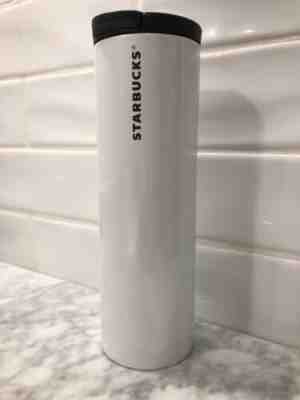 NWT Starbucks Stainless Steel Pearlescent White Tumbler 16 fl oz 2012 - Sold on eBay May, 6th 2019 for $45.00