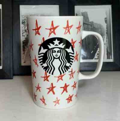 STARBUCKS COFFEE 2014 Mug Stars & Siren16oz Handle Ceramic Christmas Collection - Sold on eBay May, 14th 2019 for $13.16