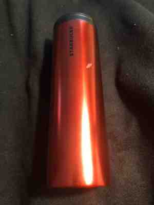 Starbucks 2015 Matte Red Stainless Steel Double Wall Tumbler Coffee 16oz Mug - Sold on eBay May, 14th 2019 for $20.00