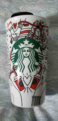 Starbucks 2017 Holiday Traveler Ceramic Red Cup (11078286) - Sold on eBay May, 14th 2019 for $16.92