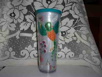 Starbucks Coffee 2017 Quetzal Bird Floral Venti Travel Tumbler Double Wall 24oz - Sold on eBay May, 13th 2019 for $6.00