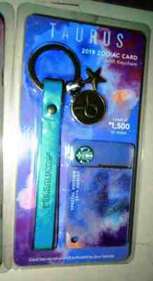 2 pcs 2019 Starbucks Astrology GeminiTaurus Card Special Ed Philippines Keychain - Sold on eBay May, 15th 2019 for $50.00
