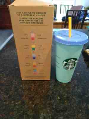 NEW Starbucks Reusable Cup Venti COLOR CHANGING 2019 24oz  Arctic Raspberry - Sold on eBay May, 15th 2019 for $16.00