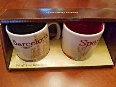 STARBUCKS ~ Barcelona & Spain ~ Demitasse Global Icon Mugs~ 3oz (NEW) Spain NWT - Sold on eBay Apr, 6th 2019 for $22.99