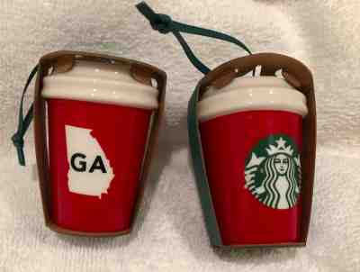 Starbucks Georgia GA State 2016 Christmas Holiday Ornament New In Original Wrap - Sold on eBay May, 12th 2019 for $9.77