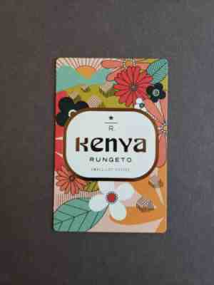 2019 Starbucks Roastery - Coffee Taster Card - Kenya Rungeto.  NEW - Sold on eBay Apr, 24th 2019 for $9.95