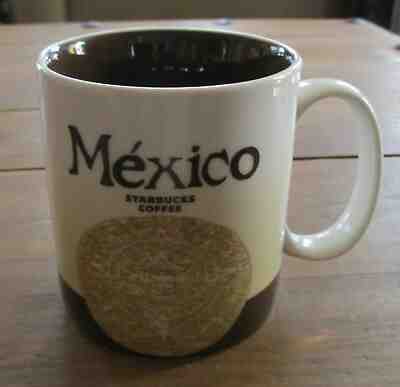 Nice 2014 STARBUCKS 16oz MEXICO Global Icon Coffee Mug Axtec Calendar (XS44 - Sold on eBay Feb, 16th 2019 for $10.95