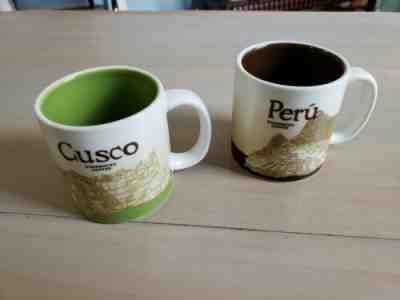 Cusco & Peru Starbucks Demitasse Espresso Mugs Limited Edition Collectible - Sold on eBay May, 2nd 2019 for $20.25