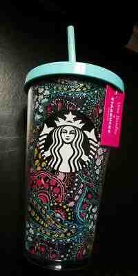 2019 Starbucks Coffee Vera Bradley  TUMBLER 16 oz PHILIPPINES Asia EXCLUSIVE - Sold on eBay May, 14th 2019 for $19.99