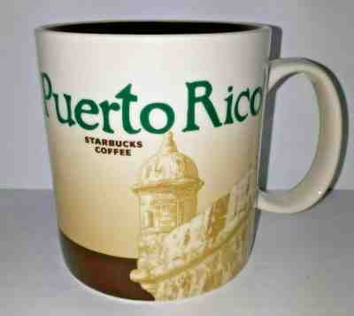 Starbucks Puerto Rico 16oz Coffee Mug Global Icon City Collector Series Cup NWOB - Sold on eBay May, 14th 2019 for $25.00