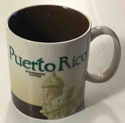Starbucks 2016 City Icon Puerto Rico 16oz Coffee Mug Big Cup - Super Clean - Sold on eBay May, 12th 2019 for $17.95