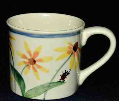 Starbucks Barista Hand Painted By Hartstone Summer Daisy Ladybug & Bee Mug - Sold on eBay May, 15th 2019 for $24.99