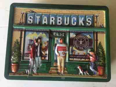 Collectible STARBUCKS Coffee Tea Spices Tin Empty Biscuit Green Box - Sold on eBay May, 7th 2019 for $3.00