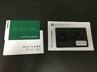 Starbucks Vietnam 2017 The Qua Tang gift card and Rewards card with folder - Sold on eBay May, 9th 2019 for $17.99