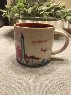 Starbucks Alabama 14 oz. Ceramic Coffee Mug 2014 "You Are Here Collection" - Sold on eBay Apr, 28th 2019 for $14.00