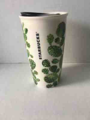 Starbucks Coffee 2017 Arizona Cactus Ceramic Double Wall Travel Tumbler - Sold on eBay May, 12th 2019 for $15.00