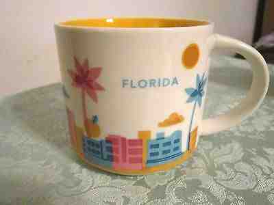 ORIGINAL STARBUCK CERAMIC MUG "FLORIDA" YOU ARE HERE COLLECTION 14 oz. - Sold on eBay Apr, 17th 2019 for $7.98
