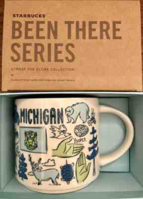 Starbucks Coffee Been There Series 14oz Mug MICHIGAN Cup NWT & box - Sold on eBay May, 11th 2019 for $19.95