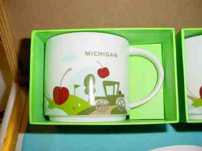NEW IN BOX MICHIGAN "YOU ARE HERE" STARBUCKS CUP CUP MUG - Sold on eBay Apr, 28th 2019 for $12.49