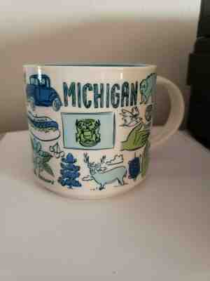 Starbucks Coffee Been There Series Mug 2018 Michigan Cup 14 oz  - Sold on eBay Apr, 27th 2019 for $21.99