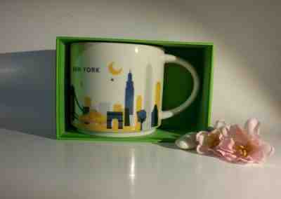 NIB Starbucks NEW YORK You Are Here Collection 14 fl oz 414ml Mug Cup City State - Sold on eBay Apr, 28th 2019 for $23.95