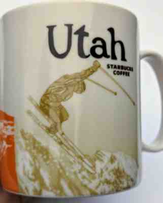 STARBUCKS 2012 "Utah" Downhill Skier Arches Coffee Mug Tea Cup 16oz Ceramic Rare - Sold on eBay Apr, 30th 2019 for $80.00