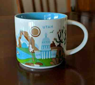 UTAH Starbucks Mug, Blue - You Are Here YAH Collection Series - Sold on eBay Apr, 28th 2019 for $17.50