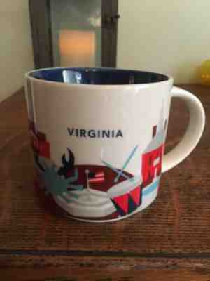 Starbucks 2015 VIRGINIA You Are Here Collection Mug 14 Oz Red White & Blue - Sold on eBay Apr, 28th 2019 for $16.00