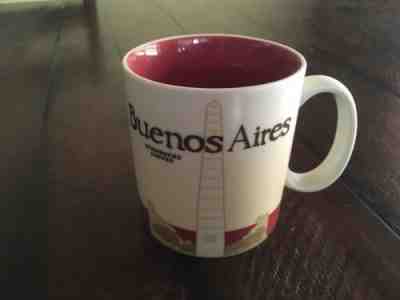 Starbucks BUENOS AIRES_City Icon Collector RED Series  16oz Mug 2009 —W/O Box - Sold on eBay May, 22nd 2019 for $51.00