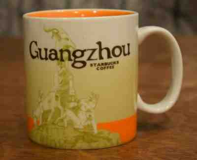 Starbucks City Mug Guangzhou China 16 oz Coffee Cup 2011 Goat Global Icon City - Sold on eBay May, 19th 2019 for $19.99