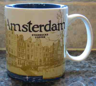 NWT Starbucks AMSTERDAM Version 1 Global Icon City Collector Series Mug with SKU - Sold on eBay May, 19th 2019 for $59.99