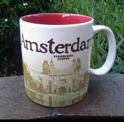 Original Starbucks City Mug 16 oz AMSTERDAM  VER.2 Series 2016-2017 NETHERLANDS - Sold on eBay May, 16th 2019 for $38.00