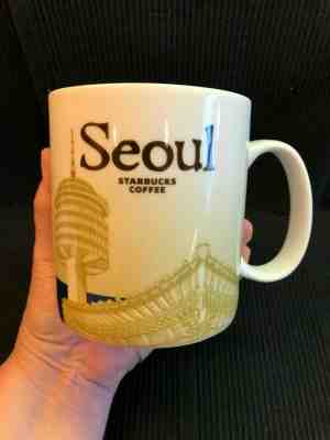 SEOUL STARBUCKS MUG 2011 PRE-OWNED DISPLAYED ONLY DISCONTINUED ORIGINAL STICKER - Sold on eBay May, 22nd 2019 for $60.00