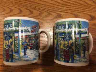 Set of 2 Mint Starbucks Seattle Pike Place Public Farmer's Market Mug; Very Rare - Sold on eBay May, 22nd 2019 for $23.00
