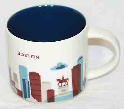 Starbucks Coffee Mug Boston You Are Here YAH 14 oz 2015 city New - Sold on eBay May, 22nd 2019 for $15.95