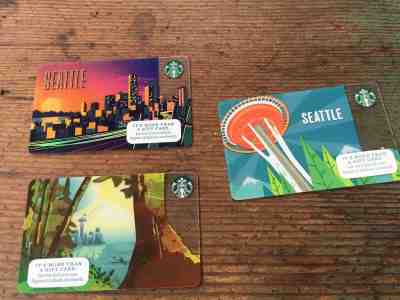 Starbucks Seattle Gift Cards New and unloaded Space Needle  - Sold on eBay May, 22nd 2019 for $4.00