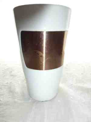 Starbucks Copper Band Ceramic Mug Cup White 10 fl oz DISCONTINUED 2012 RARE   - Sold on eBay May, 22nd 2019 for $12.00
