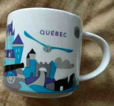 STARBUCKS QUEBEC (accent) MUG !  'YOU ARE HERE' COLLECTION ! Canada 2016 ! 14 oz - Sold on eBay May, 17th 2019 for $19.99