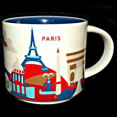 Starbucks Paris France You Are Here YAH Eiffel Tower Notre Dame Coffee Mug Cup - Sold on eBay May, 18th 2019 for $79.99