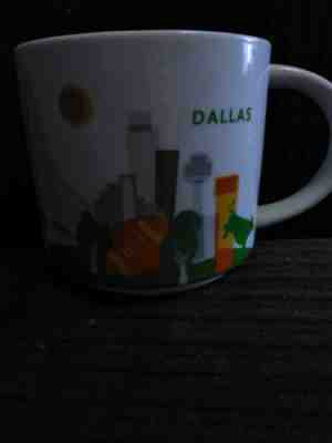 STARBUCKS YAH Dallas You are Here Collectible 2013 Ceramic Coffee Mug 14 oz - Sold on eBay May, 19th 2019 for $9.99