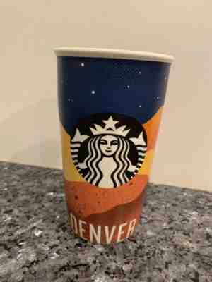 Starbucks Denver Night Sky Tumbler Travel Ceramic Mug without Lid 12 oz 2016 - Sold on eBay May, 21st 2019 for $9.99
