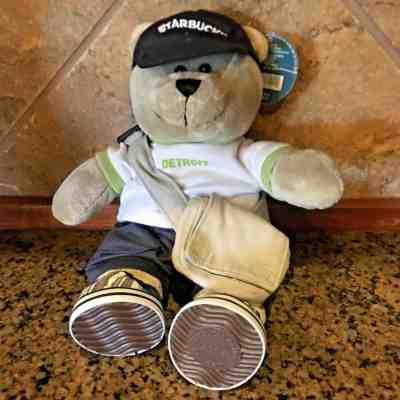 10" Starbucks 2008 Detroit Bear Plush - NWT - Sold on eBay May, 19th 2019 for $10.00