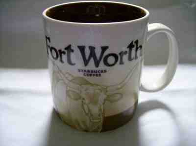 Starbucks 2008 Fort Worth Texas 16 oz Global Icon Collector Drink Coffee Tea Mug - Sold on eBay May, 19th 2019 for $28.00