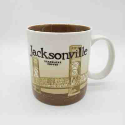 Starbucks Jacksonville Coffee Mug Cup City Collector Series 2009 Brown 16oz EUC - Sold on eBay May, 16th 2019 for $59.99