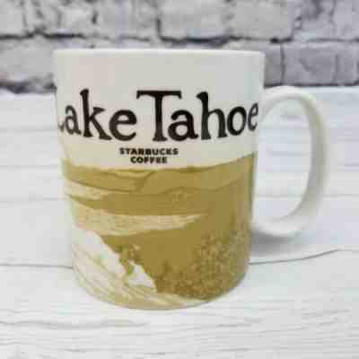 Starbucks Lake Tahoe Global Icon Collector Series 16oz Ceramic Coffee Mug Skiing - Sold on eBay May, 19th 2019 for $26.99