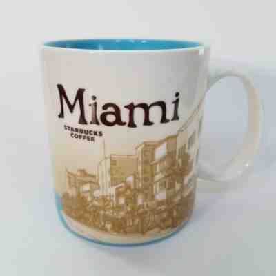 Starbucks Coffee Mug Miami Florida Global Icon City Collector Series 16oz  - Sold on eBay May, 21st 2019 for $16.50